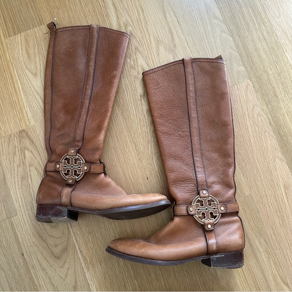 TORY BURCH Brown Amanda Riding Boot - Picture 4 of 10